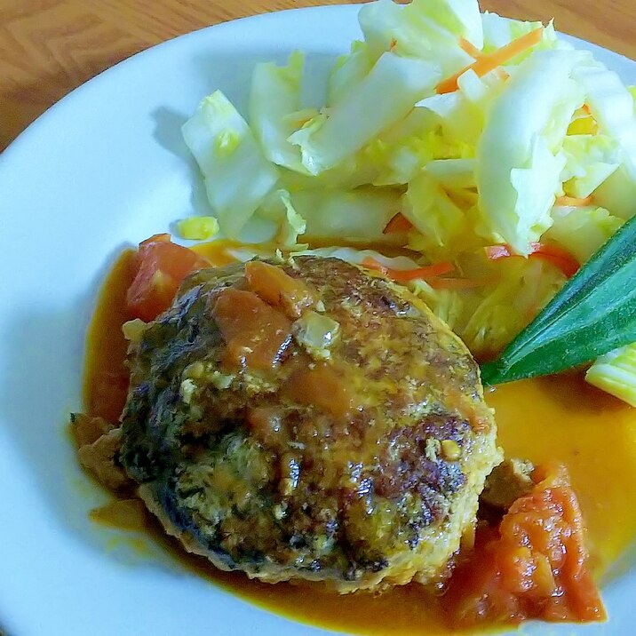 フライパン1つで かさまし豆腐煮込みハンバーグ レシピ 作り方 By りんごの台所 楽天レシピ フライパン1つで かさまし豆腐煮込みハンバーグ レシピ 作り方 By りんごの台所 楽天レシピ